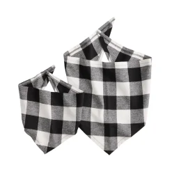 Pet Jammies For Your Families® Ho Ho Ho Buffalo Plaid Bandana