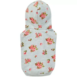 Blueberry Pet Rose Flower Dog Hooded Sweatshirt 8 Blueberry Pet Rose Flower Dog Hooded Sweatshirt -PetPals Group shop 5663322 ALT2