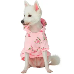 Blueberry Pet Daisy Flower Dog Hooded Sweatshirt -PetPals Group shop 5663328 ALT