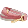 Blueberry Pet Genuine Leather & Polyester Dog Leash 2 Blueberry Pet Genuine Leather & Polyester Dog Leash -PetPals Group shop 5664862 Pink Gray