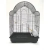 YML 1704 3/8" Bar Spacing Shell Top Bird Cage, Black 2 YML 1704 3/8" Bar Spacing Shell Top Bird Cage, Black -PetPals Group shop 5672543