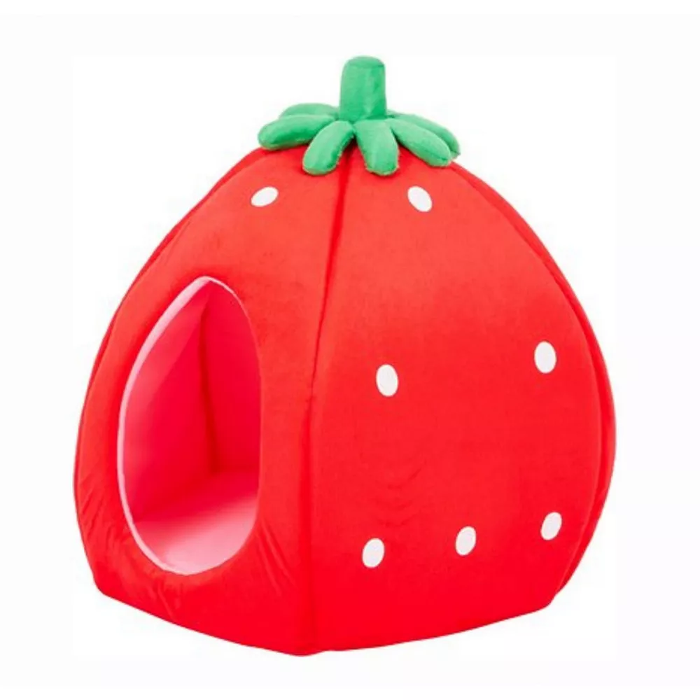 YML Strawberry Pet Bed House, Small, Red 3 YML Strawberry Pet Bed House, Small, Red
