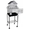 YML 5844 3/8" Bar Spacing Pagoda Small Bird Cage With Stand - 18"x14" In Black -PetPals Group shop 5672600