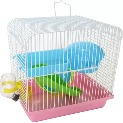 YML H157PK Dwarf Hamster, Mice Cage, With Accessories, Pink