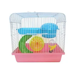 YML H167PK Dwarf Hamster, Mice Cage, With Accessories, Pink