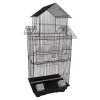YML 6844 3/8" Bar Spacing Tall Pagoda Top Small Bird Cage - 18"x14" In Black -PetPals Group shop 5672788