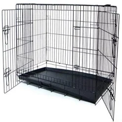YML 36" Foldable Heavy Duty 2 Door Dog Crate
