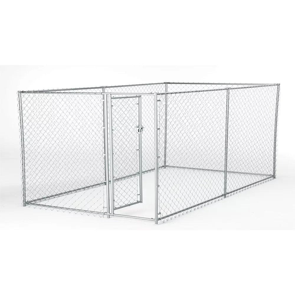 Lucky Dog 10' X 5' X 4' Heavy Duty Steel Outdoor Chain Link Dog Kennel Enclosure 3 Lucky Dog 10' X 5' X 4' Heavy Duty Steel Outdoor Chain Link Dog Kennel Enclosure