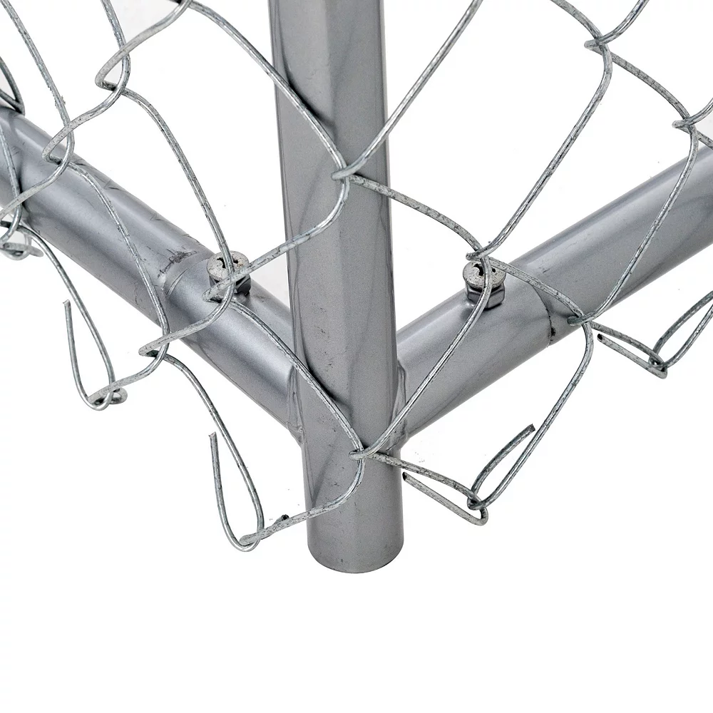 Lucky Dog 10' X 5' X 4' Heavy Duty Steel Outdoor Chain Link Dog Kennel Enclosure 4 Lucky Dog 10' X 5' X 4' Heavy Duty Steel Outdoor Chain Link Dog Kennel Enclosure - Image 2
