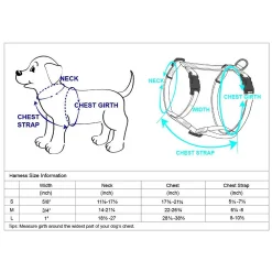 Blueberry Pet Velvety Heart Flocking Dog Harness -PetPals Group shop 5716494 ALT3