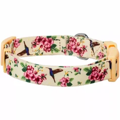 Blueberry Pet Flower & Hummingbird Dog Collar -PetPals Group shop 5810840 ALT3