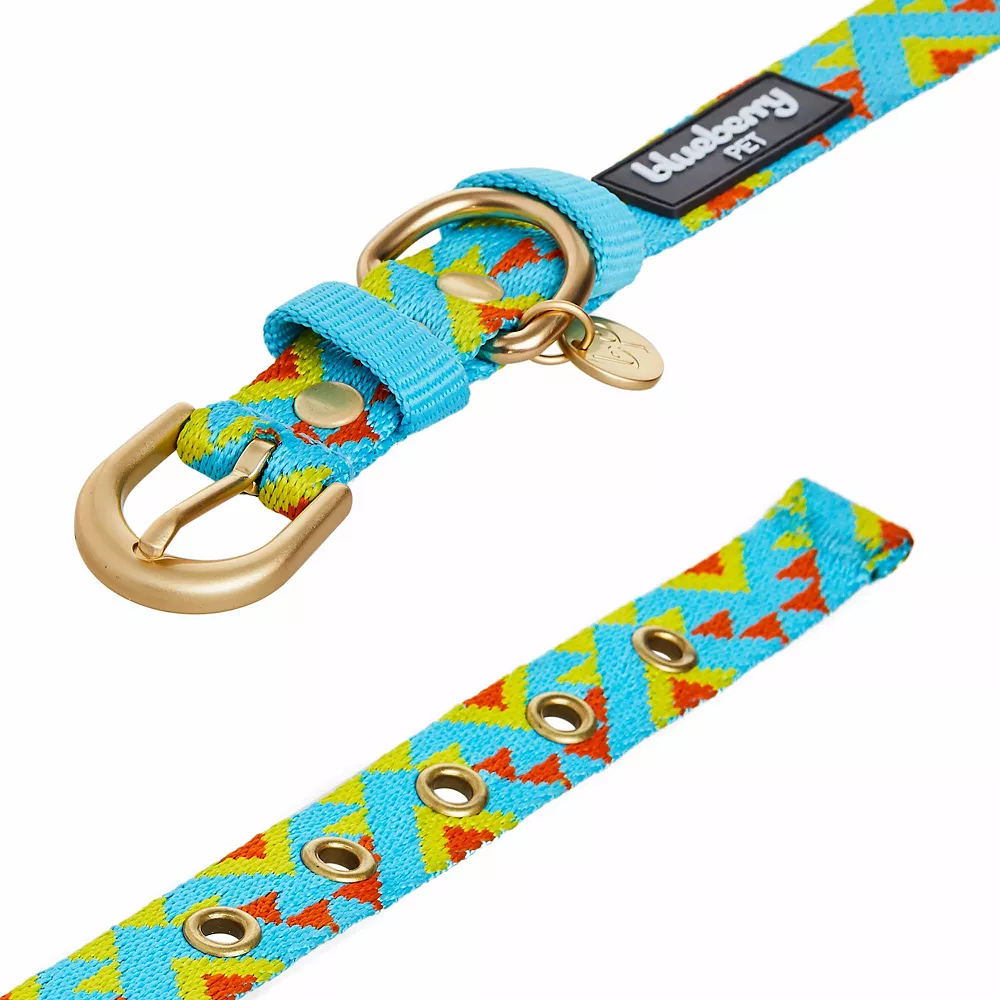 Blueberry Pet Southwestern Geometric Triangles Dog Collar 6 Blueberry Pet Southwestern Geometric Triangles Dog Collar - Image 4