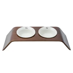 K1 Pet Design K1 Capcap Pet Food Table, Walnut