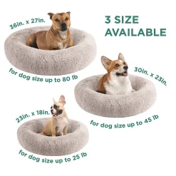 Madison Park Serena Plush Faux Fur & Memory Foam Base Oval Pet Bed 11 Madison Park Serena Plush Faux Fur & Memory Foam Base Oval Pet Bed -PetPals Group shop 5855994 ALT3