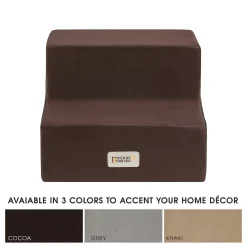 Friends Forever Milo 2-Step Pet Stairs With Removable Cover 11 Friends Forever Milo 2-Step Pet Stairs With Removable Cover -PetPals Group shop 5856017 ALT3