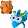 Blueberry Pet Bear & Grasshopper 2-piece Squeaky Plush Dog Toy Set -PetPals Group shop 5868984