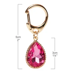 Blueberry Pet Flower & Pink Teardrop Charm Dog Collar Accessory Set -PetPals Group shop 5868999 ALT5