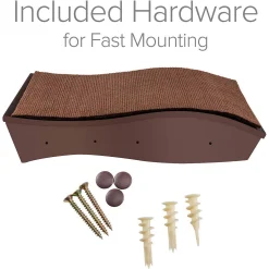 Arf Pets Cat Perch Wall-Mounted Wooden Shelf Tree Tower For Climbing Holds Cats Up To 44 Lb -PetPals Group shop 5959365 ALT3