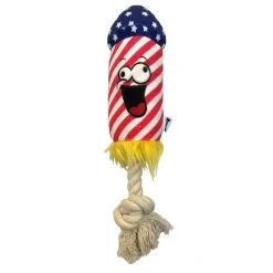 Woof Firework Plush Rope Dog Toy