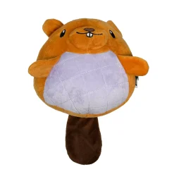 Woof Spiky Ball Beaver Plush Dog Toy