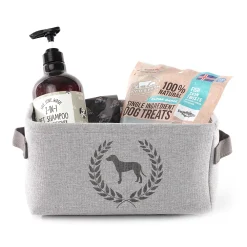 Precious Tails Dog Crest Print Linen Storage Bin Set 11 Precious Tails Dog Crest Print Linen Storage Bin Set -PetPals Group shop 5984940 ALT4