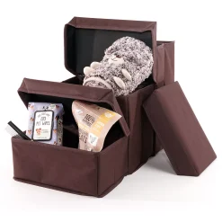 Precious Tails Padded 3-Step Foldable Dog & Cat Stairs With Storage -PetPals Group shop 5984966 ALT3