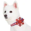 Blueberry Pet Christmas Snowflakes Dog Collar -PetPals Group shop 5985963