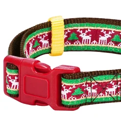 Blueberry Pet Christmas Reindeer Bow Tie Dog Collar -PetPals Group shop 5985967 ALT3