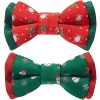 Blueberry Pet Pack Of 2 Christmas Handmade Bow Tie Set For Dog Collar -PetPals Group shop 5985977