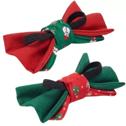 Blueberry Pet Pack Of 2 Christmas Handmade Bow Tie Set For Dog Collar -PetPals Group shop 5985977 ALT5