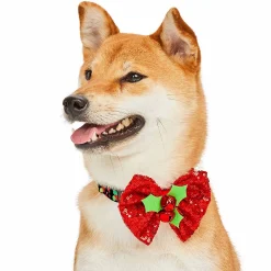 Blueberry Pet Christmas Holly Dog Collar