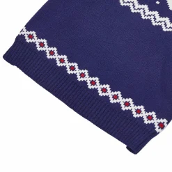 Blueberry Pet Christmas Reindeer Dog Lopi Sweater In Royal Blue -PetPals Group shop 5986750 ALT5