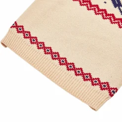 Blueberry Pet Christmas Reindeer Dog Lopi Sweater In Cream -PetPals Group shop 5986760 ALT5