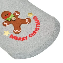 Blueberry Pet Christmas Gingerbread Man Applique Embroidery Dog Sweatshirt -PetPals Group shop 5986762 ALT4