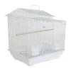 YML 3/8" Bar Spacing Villa Top Small Bird Cage - White -PetPals Group shop 5987281