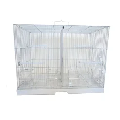 YML 3/8" Canary Finch Breeding Cage, Large, White
