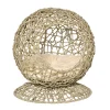 PawHut Rattan Elevated Cat Bed Kitty Ball With Comfortable Soft Cushion Wicker Construction And Round Base Brown -PetPals Group shop 6014189