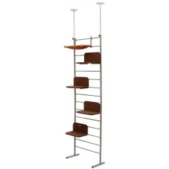 PawHut 9' Floor To Ceiling Adjustable Cat Tree Tower Climbing Activity Center -PetPals Group shop 6021615 ALT2