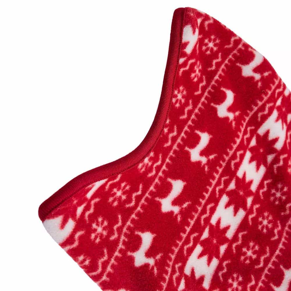 Blueberry Pet Christmas Reindeer & Snowflake Fleece Dog Half Zip Sweater 7 Blueberry Pet Christmas Reindeer & Snowflake Fleece Dog Half Zip Sweater - Image 5