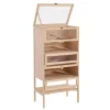PawHut 5 Tier Fir Wood Hamster Cage Mouse Rats Small Animals Play House Exercise Activity Center Natural -PetPals Group shop 6030969
