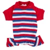 Leveret Dog Cotton Pajama Striped -PetPals Group shop 6034535 Red White Blue