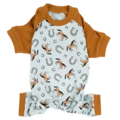 Leveret Dog Cotton Pajama Horse
