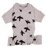 Leveret Dog Cotton Pajama Bird Gray -PetPals Group shop 6034681