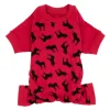 Leveret Dog Cotton Pajama Moose 1 Leveret Dog Cotton Pajama Moose -PetPals Group shop 6034759