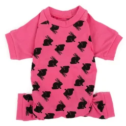 Leveret Dog Cotton Pajama Bunny Pink