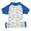 Leveret Dog Cotton Pajama Rainbow Blue -PetPals Group shop 6034845