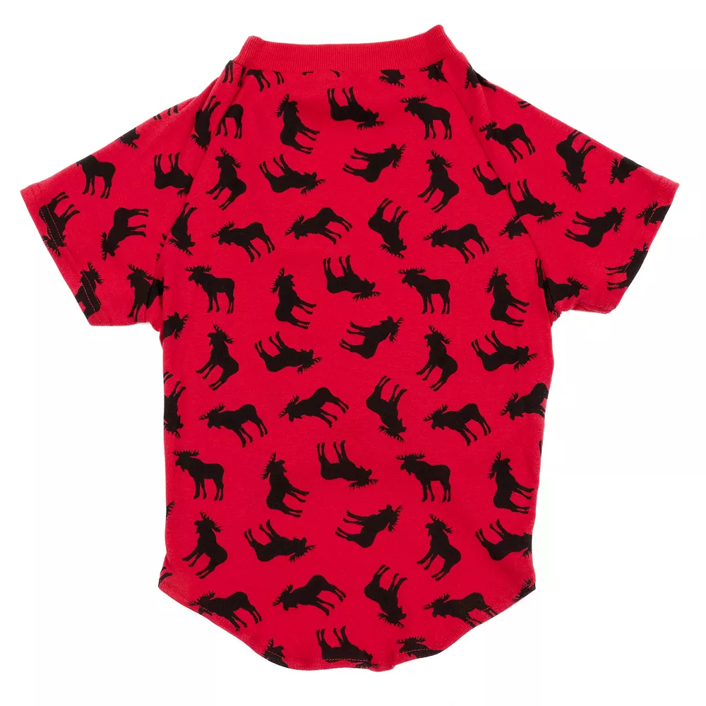 Leveret Big Dog Cotton Pajama Moose 3 Leveret Big Dog Cotton Pajama Moose