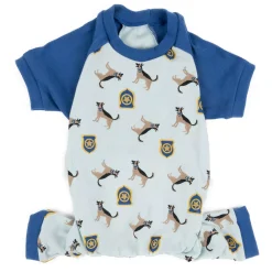 Leveret Dog Cotton Pajama Police Dog