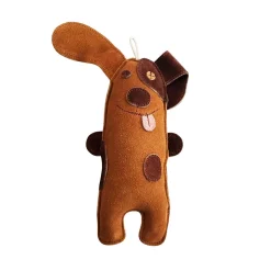 JoJo Modern Pets Eco-friendly Silly Puppy Natural Leather Dog Chew Toy