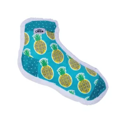 JoJo Modern Pets Squeaking Pineapple Comfort Plush Sock Dog Toy